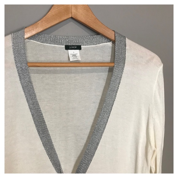 J. Crew white cardigan - Picture 2 of 2